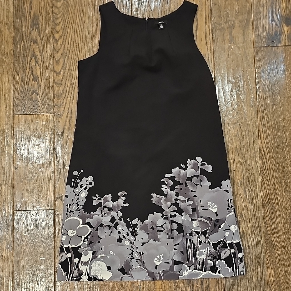 Jacob Black and Gray Floral Mini Dress